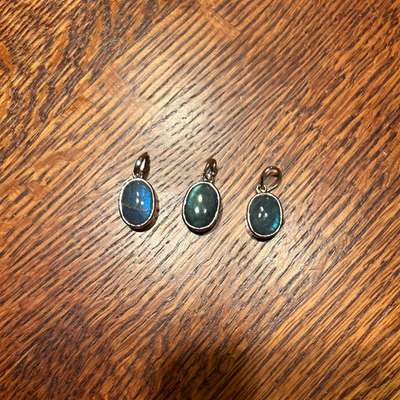 Labradorite Sterling Silver Pendant India