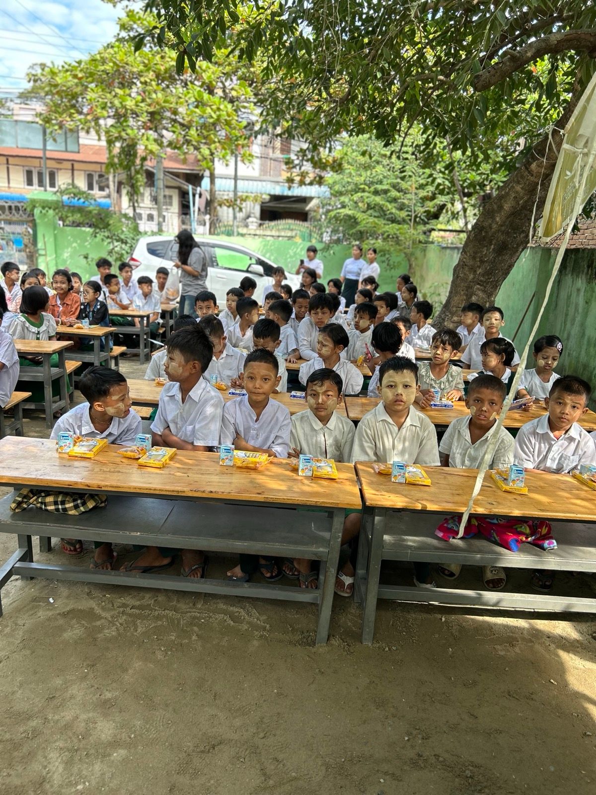 Education outreach with community members