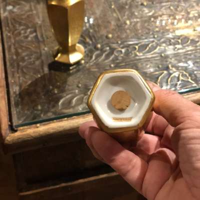 Vintage Gold Salt Pepper Shakers - View 2